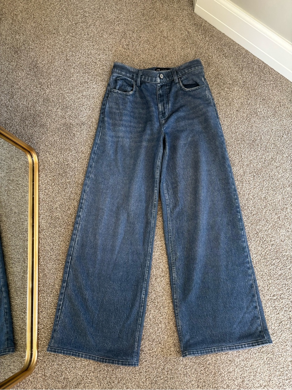 Abercrombie & Fitch YPB On The Go High Rise Travel Terry Pant Wide Leg